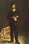 Edouard Manet Portrait of Gilbert Marcellin Desboutin oil